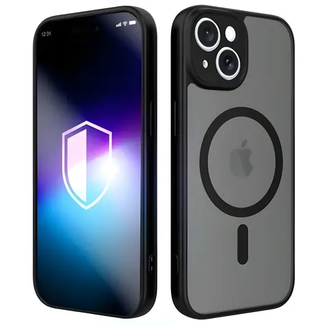 3mk Misty MagCase černá / Ochranný kryt / Apple iPhone 15 / MagSafe / Military Grade