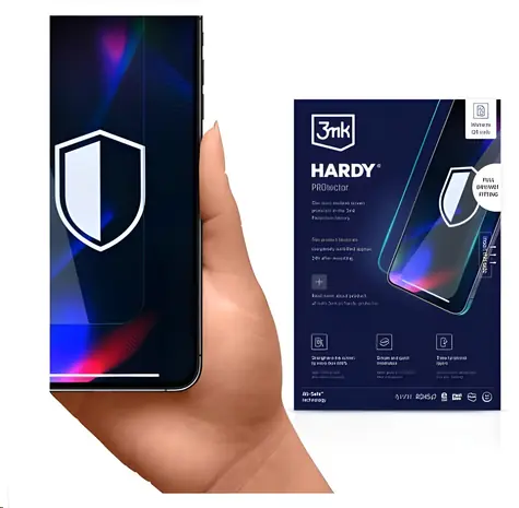 3mk Hardy PROtector Full Wet Fitting Phone / Ochranná fólie / All-Safe AIO / 25 ks