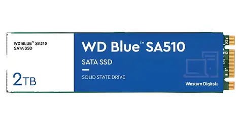 WD Blue SA510 2TB / M.2 SSD 2280 / SATA III / čtení: 560MBps / zápis: 520MBps