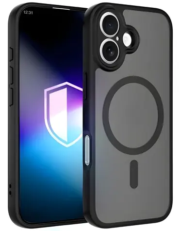 3mk Misty MagCase černá / Ochranný kryt / Apple iPhone 16 / MagSafe / Military Grade