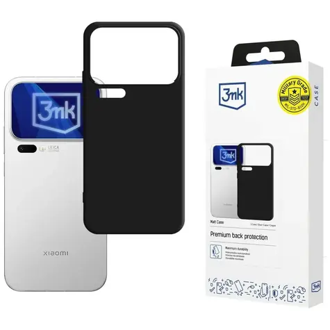 3mk Matt Case černá / Ochranný kryt pro Xiaomi 17 Pro Max / TPU / Absorber125
