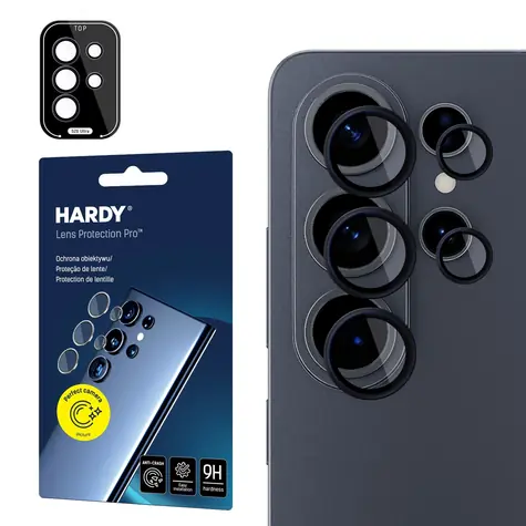 3mk HARDY Lens Protection Pro černá / Ochranné sklo na fotoaparát / Samsung Galaxy S26 Ultra / 9H