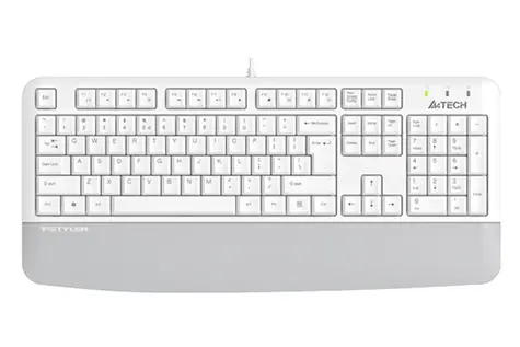 A4tech FK20 bílá / Drátová klávesnice / membránová / USB / CZ+US layout