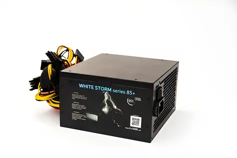 1stCOOL WHITE STORM 350 / Zdroj / 350W / 85+ / aktivní PFC / 120mm ventilátor