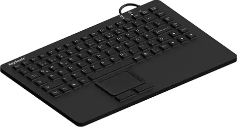 Keysonic KSK-5230 IN černá / Průmyslová klávesnice / Touchpad / IP68 / USB / UK layout