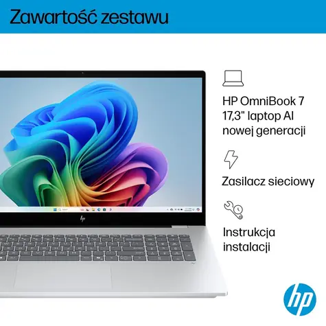 HP OmniBook 7 AI 17-dc0219nw stříbrná / Notebook / 17.3