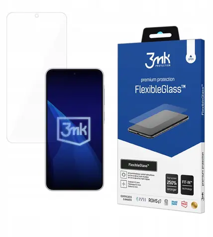 3mk FlexibleGlass pro Samsung Galaxy A37 / Hybridní sklo / antibakteriální / tvrdost 7H