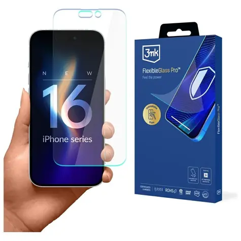 3mk FlexibleGlass Pro / Hybridní sklo / Apple iPhone 16 Pro