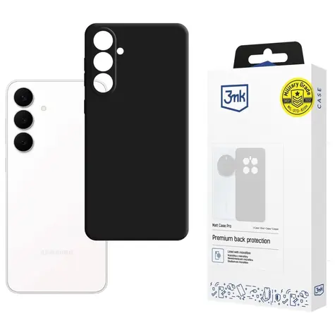 3mk Matt Case Pro / Zadní kryt pro Samsung Galaxy S25 FE / Military Grade / mikrovlákno
