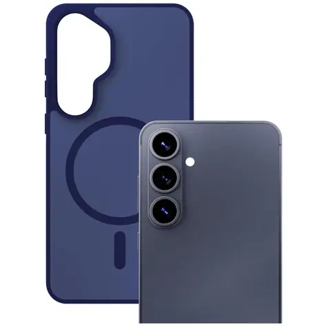 3mk Smoke MagCase modrá / Zadní kryt / Samsung Galaxy S26 / MagSafe / Military Grade