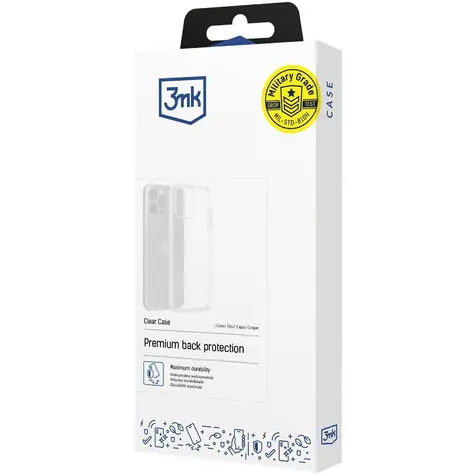 3mk Clear Case Redmi Note 15 Pro čirá / Ochranný kryt / Military Grade
