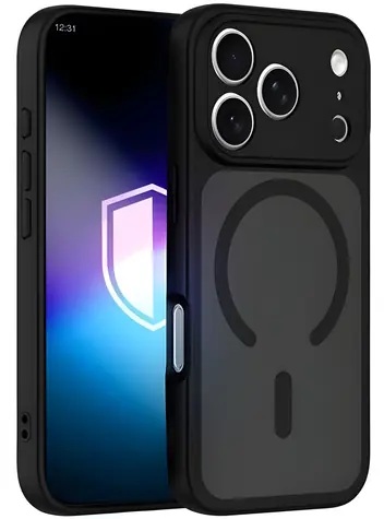 3mk Misty MagCase černá / Zadní kryt / Apple iPhone 17 Pro / MagSafe / Military Grade