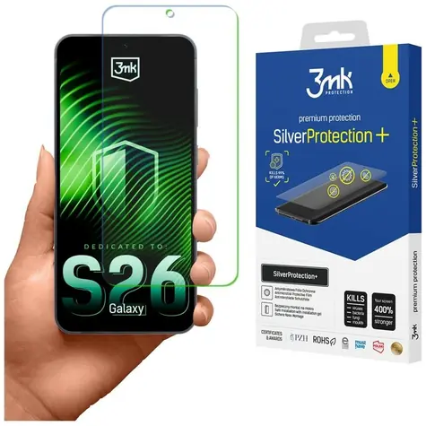 3mk SilverProtection+ / Ochranná fólie / Samsung Galaxy S26 / antimikrobiální