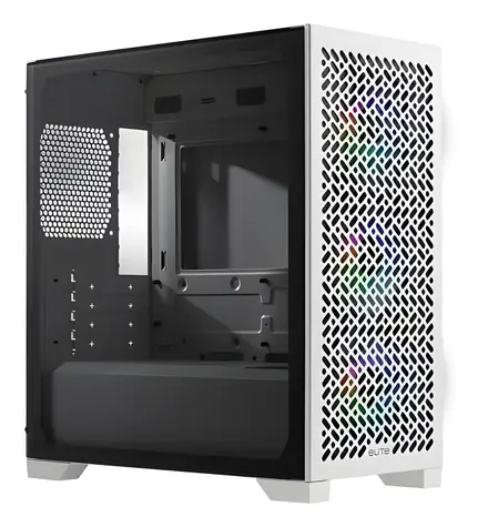 Cooler Master Elite 302 bílá / Skříň / Mini Tower / mATX / 3x 120mm ARGB / bez zdroje / průhledná bočnice