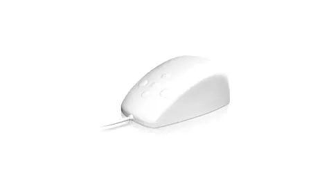Keysonic KSM-3020M-W bílá / Myš / drátová / silikonová / IP68 / USB-A / 5 tlačítek / 1,8 m