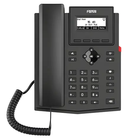 Fanvil X301W černá / IP telefon / Wi-Fi 5 / 2 SIP linky / LCD 2.3