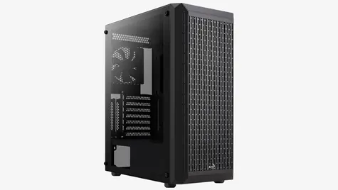 Aerocool Beam-G v1 černá / ATX / 1x USB-A 3.0 / 2x USB-A 2.0 / 1x 120mm / bez zdroje / průhledná bočnice