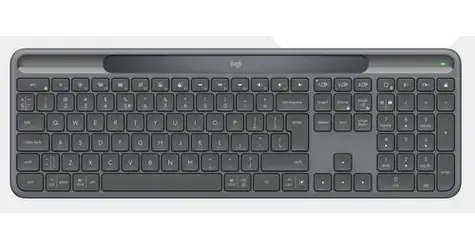 Logitech Signature Slim Solar K980 černá / Klávesnice / Bezdrátová / 2.4 GHz + Bluetooth / Solární nabíjení / Full-size