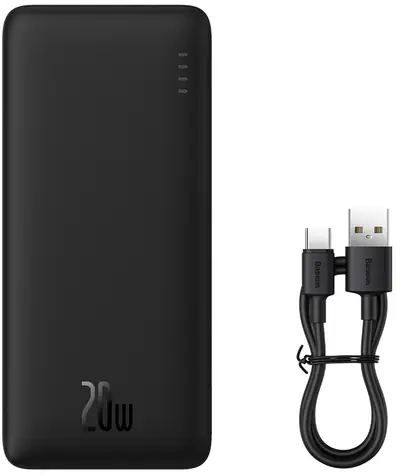 Baseus Airpow 30000mAh černá / Powerbanka / 20W / USB-A / USB-C