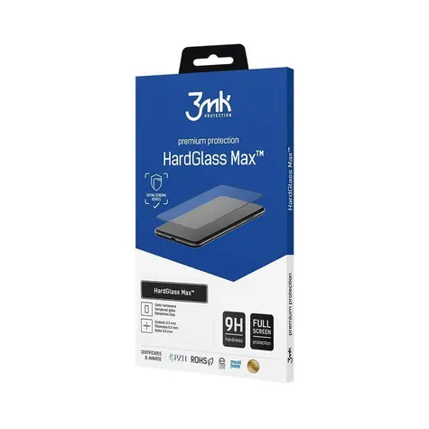 3mk HardGlass MAX černá / Tvrzené sklo / Apple iPhone 13 Pro Max / 9H / 0,3 mm