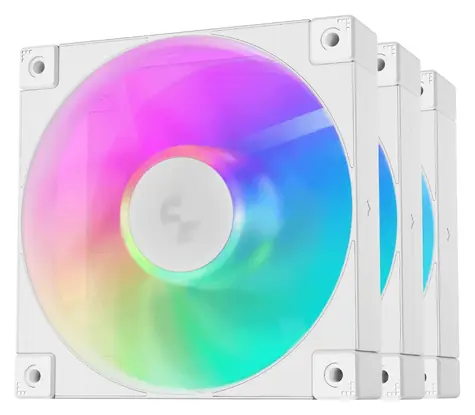DeepCool FD12 ARGB WH / Ventilátor / 3× 120mm / ARGB / bílý