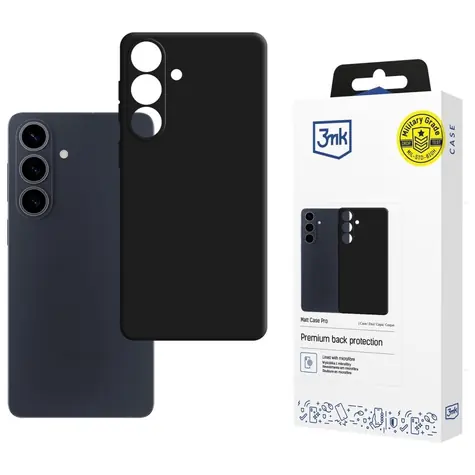 3mk Matt Case Pro pro Samsung Galaxy S26+ / Zadní kryt / Military Grade / mikrovláknová podšívka