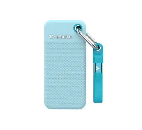 Verbatim Pocket SSD modrá / Externí SSD disk / 2 TB / USB-C 3.2 Gen 2 / R: 1000 MB/s / W: 1000 MB/s