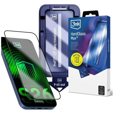 3mk HardGlass Max FrameFit / Tvrzené sklo / Samsung Galaxy S26 / 9H / 0,33 mm
