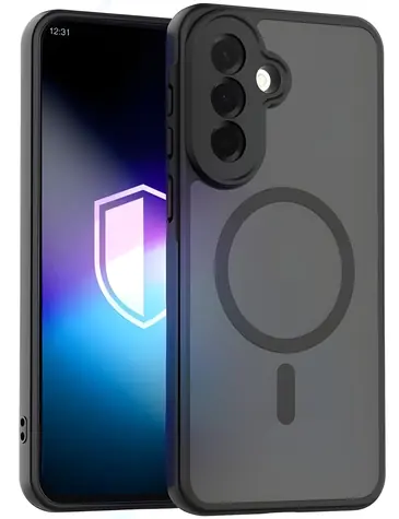 3mk Misty MagCase černá / Ochranný kryt / Samsung Galaxy A37 / MagSafe / Military Grade