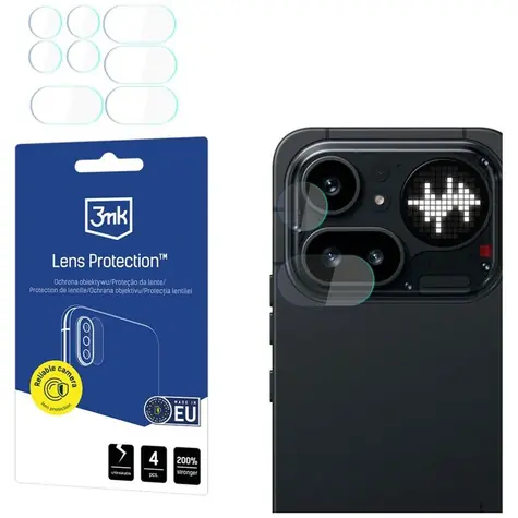 3mk Lens Protection Nothing Phone (4a) / Sklo na fotoaparát / hybridní sklo / 6H / 2 ks