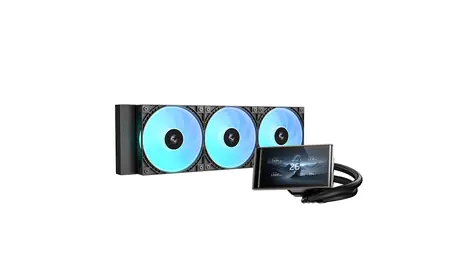 Deepcool LT360 VISION ARGB černá / Vodní chlazení CPU / 360 mm / 4,5