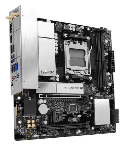 ASRock B850M Rock WiFi / AMD B850 / DDR5 / M.2 PCIe Gen5 / 2.5GLAN / Wi-Fi 6E / sc.AM5 / mATX