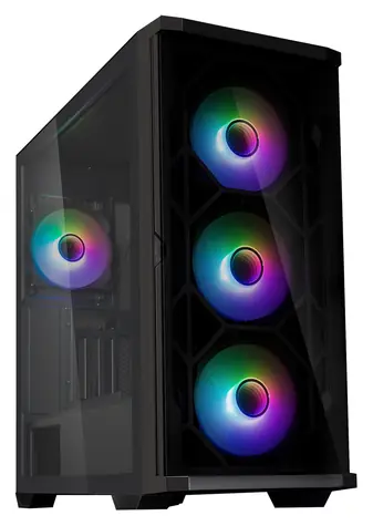 Zalman Z10 Duo černá / ATX / 2x USB 3.0 + 1x USB-C / 4x 120mm ARGB / bez zdroje / průhledná bočnice