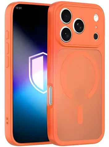3mk Misty MagCase oranžová / Ochranný kryt / Apple iPhone 17 Pro / MagSafe / Military Grade