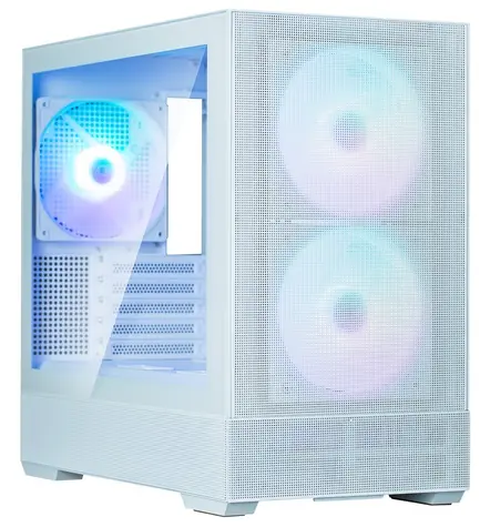 Zalman P30 AIR bílá / PC skříň / 3x 140mm ARGB / USB-A 3.2 / USB-C / temperované sklo / mesh / bez zdroje