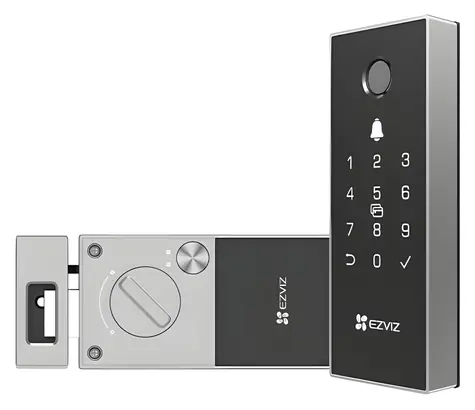 EZVIZ DL03 Pro / Chytrý dveřní zámek / otisk prstu / přístupová karta / PIN kód