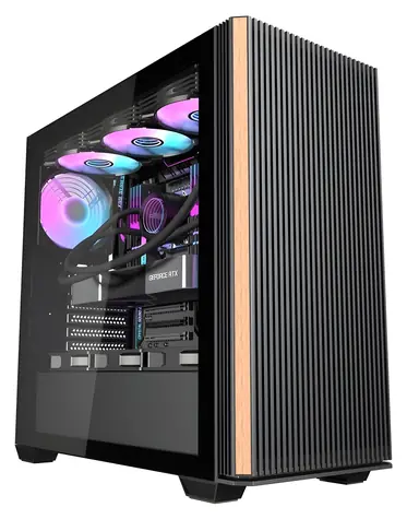 darkFlash DS900WS černá / ATX / 4x ARGB 120 mm / průhledná bočnice / USB 3.0 / bez zdroje