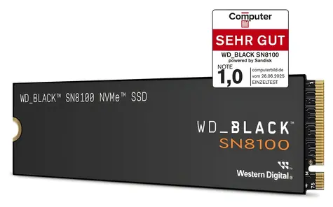 WD Black SN8100 4TB / M.2 SSD 2280 NVMe / PCIe 5 x4 / čtení: 14 900 MB/s / zápis: 14 000 MB/s / 5y