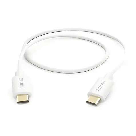 Hama USB-C bílá / Nabíjecí kabel / 1 m / 480 Mbit/s