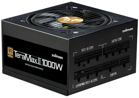 Zalman ZM1000-TMX2 černá / Zdroj / 1000 W / 80+ Gold / ATX3.0 / aPFC / modulární