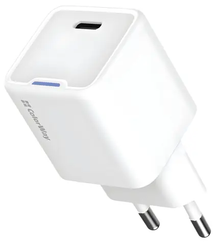 Colorway GaN 35W bílá / Nabíječka / 1x USB-C / PD / PPS