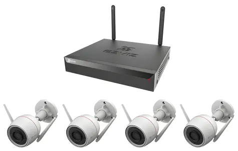 EZVIZ H3C 2K+ KIT / Kamerový systém / 4x IP kamera Bullet / Wi-Fi / 4Mpix / 1x NVR CS-X5S-R100-8W
