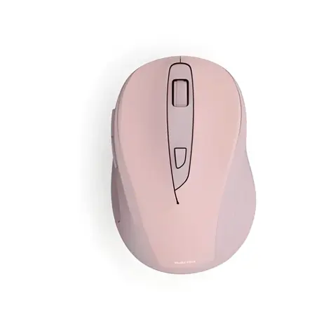 Hama WM-400 růžová / Bezdrátová optická myš / 1600dpi / 6 tlačítek / tichá / 2.4GHz