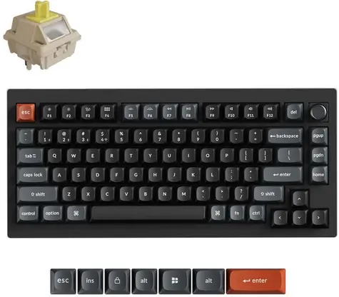 Keychron V1 Ultra V1U-D4 černá / Klávesnice / Bezdrátová