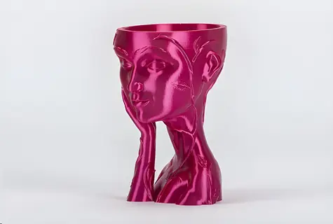 Filament PM SILK Dark Pink / Tisková struna / 1,75 mm / PLA / 1 kg