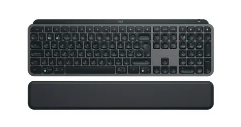 Logitech MX Keys S Plus šedá / Bezdrátová klávesnice / USB-C / BT / UK layout
