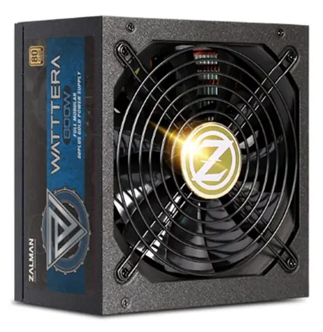 Zalman ZM800-EBTII Watttera černá / Zdroj / 800 W / 80+ Gold / ATX / Aktivní PFC / 135 mm ventilátor