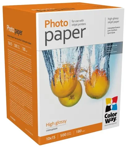 Colorway Fotopapír / Vysoce lesklý / 10x15 / 180g/m2 / 500 listů