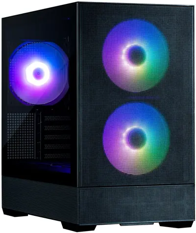 Zalman P30 AIR černá / Počítačová skříň / ATX / 3x 140mm ARGB / USB-A 3.0 + USB-C / bez zdroje / průhledná bočnice