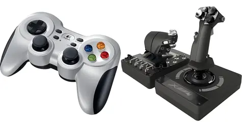 Logitech F710 Wireless + G X56 HOTAS / Herní sada / Gamepad bezdrátový + HOTAS joystick / PC